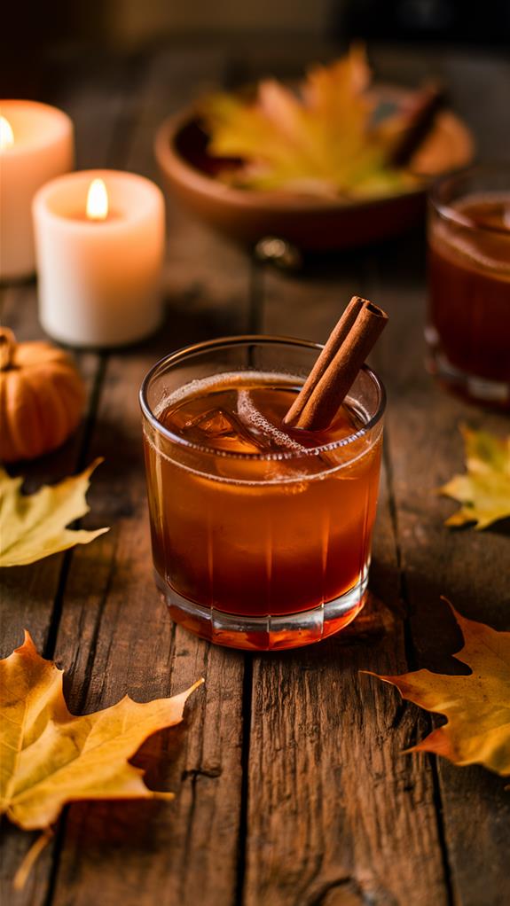 maple infused bourbon cocktail