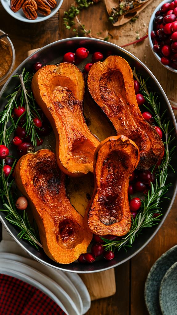 maple pecan squash dish