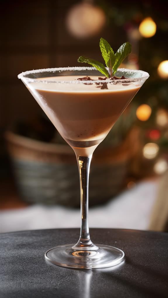 minty chocolate cocktail delight