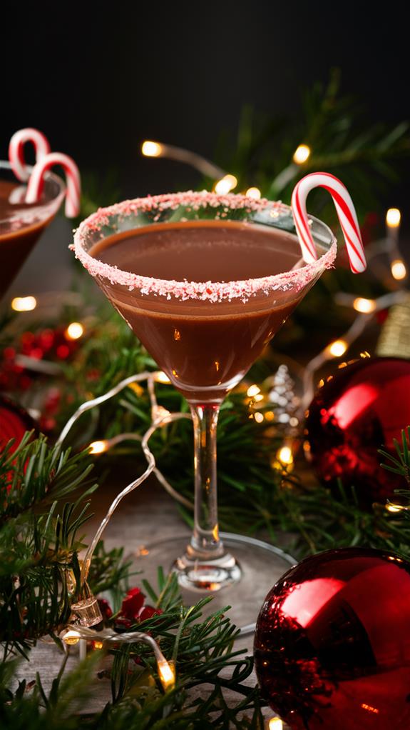 minty chocolate cocktail delight