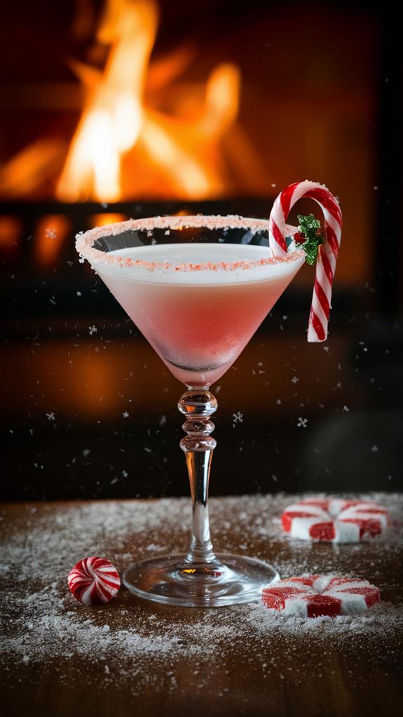 minty holiday cocktail delight