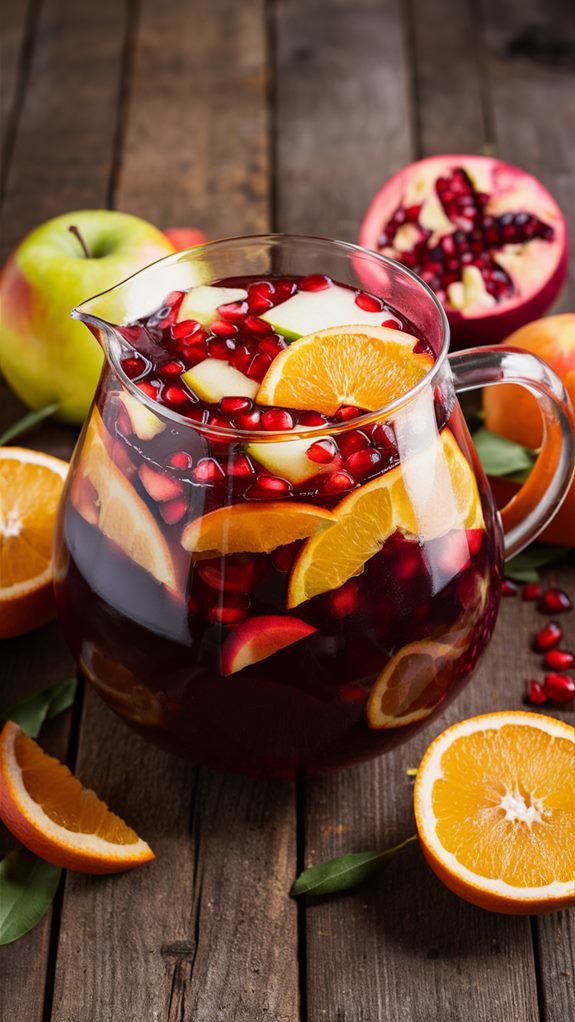 pomegranate infused sangria blend
