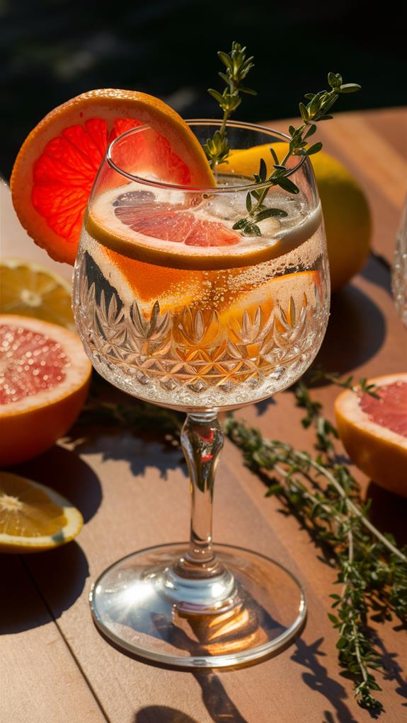 refreshing citrus herb drink
