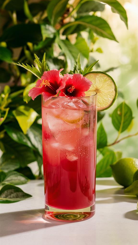 refreshing floral cocktail delight