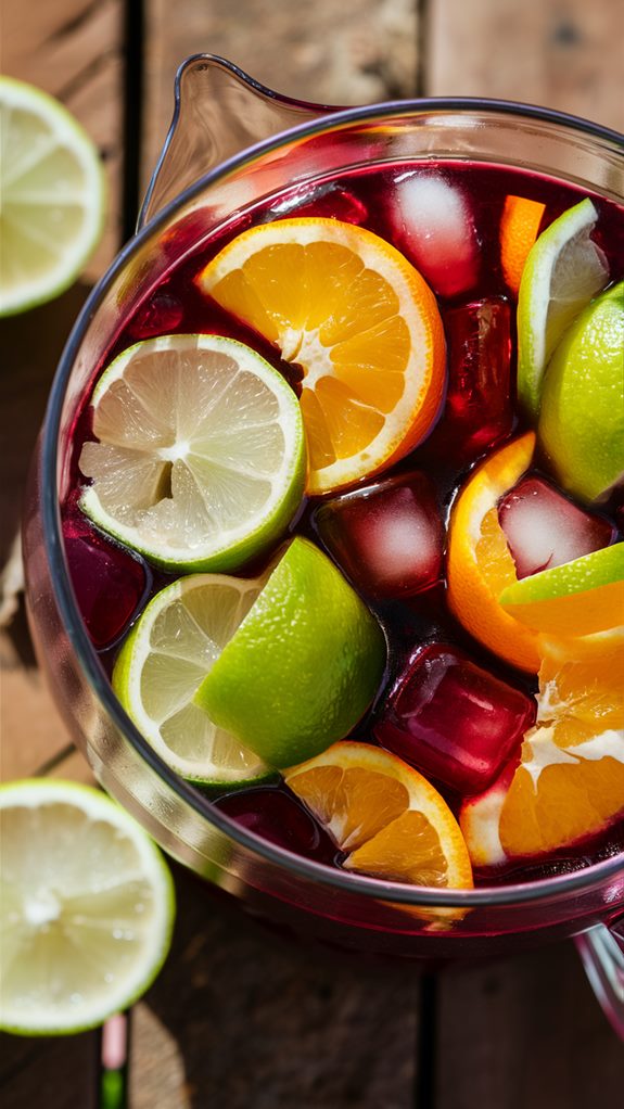 refreshing fruit infused beverage
