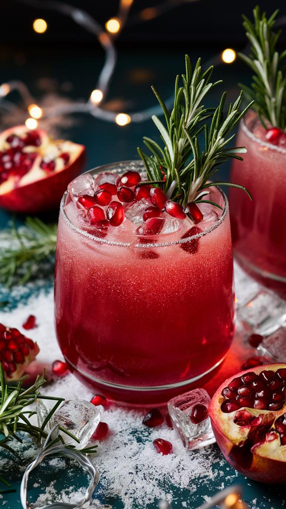 refreshing pomegranate fizz drink