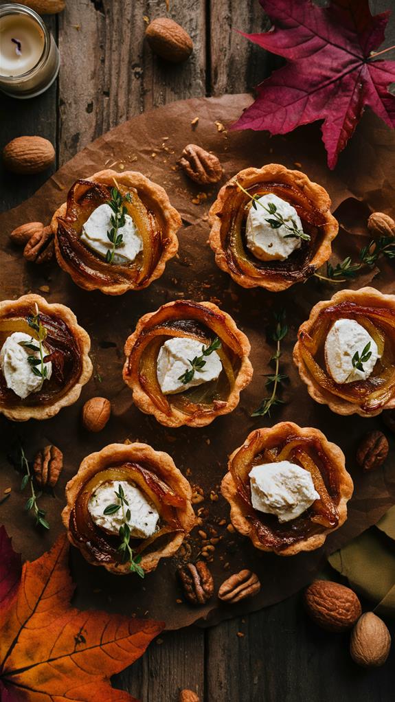 savory caramelized onion pastries