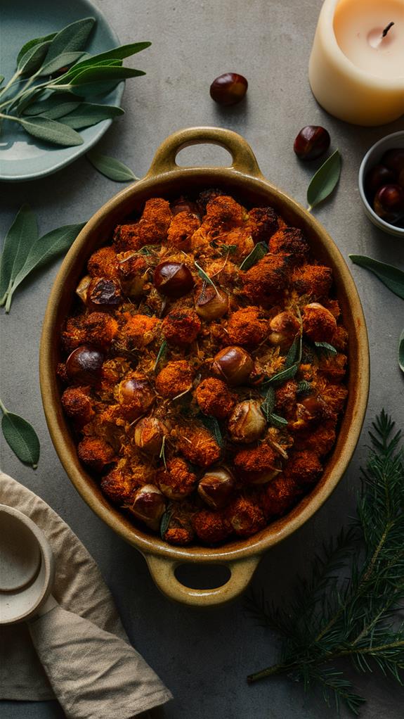 savory chestnut sage stuffing