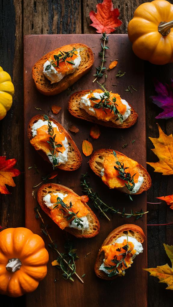 savory pumpkin ricotta appetizer