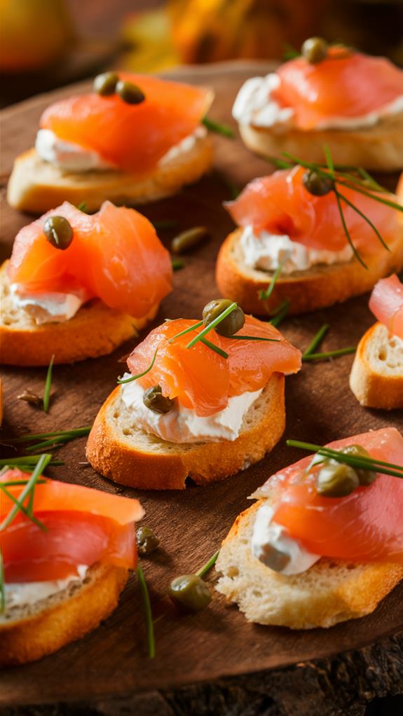 savory smoked salmon appetizer