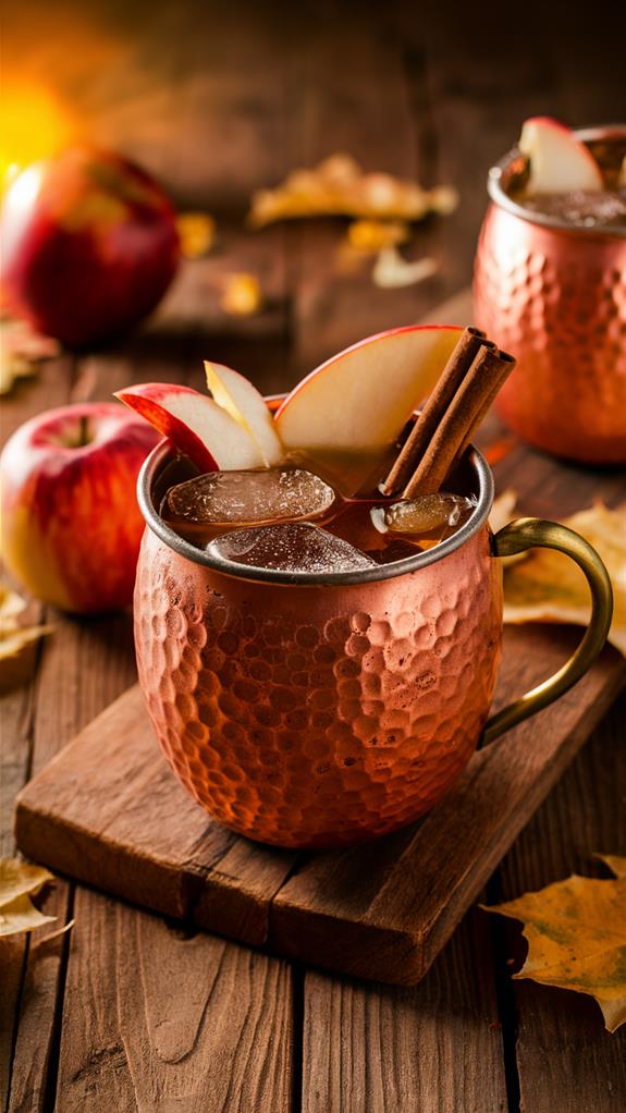 spiced caramel apple cocktail
