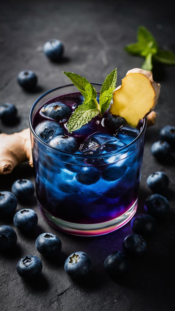 vibrant berry ginger drink