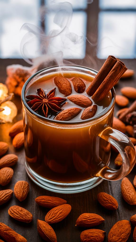 warm almond infused cocktail
