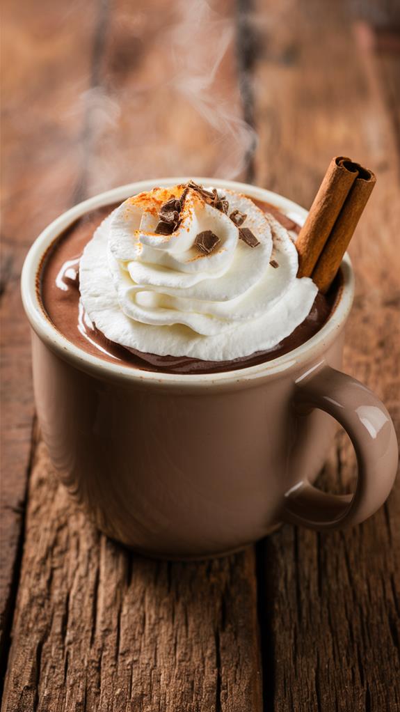 warm cocoa delightful drink