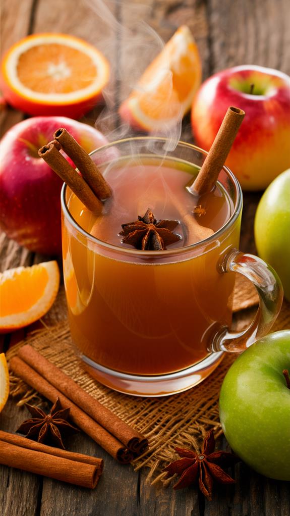 warm fragrant autumn beverage