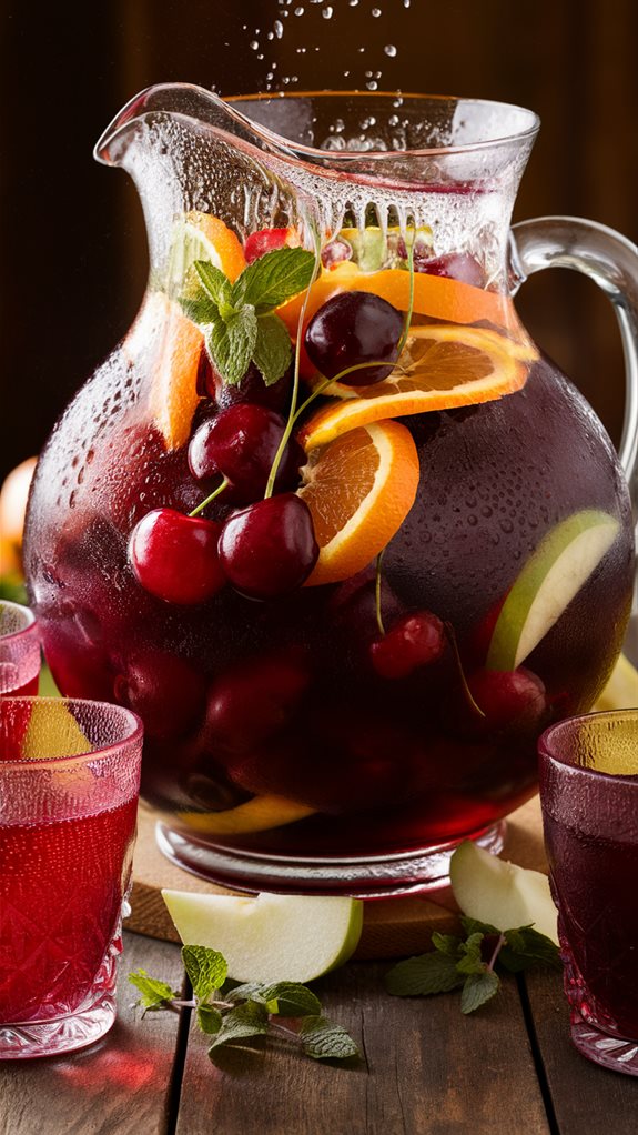 refreshing fruit infused beverage