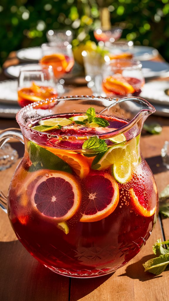 citrusy fruity wine cocktail