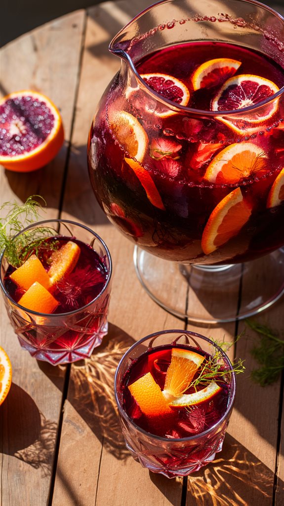 citrusy fennel sangria delight