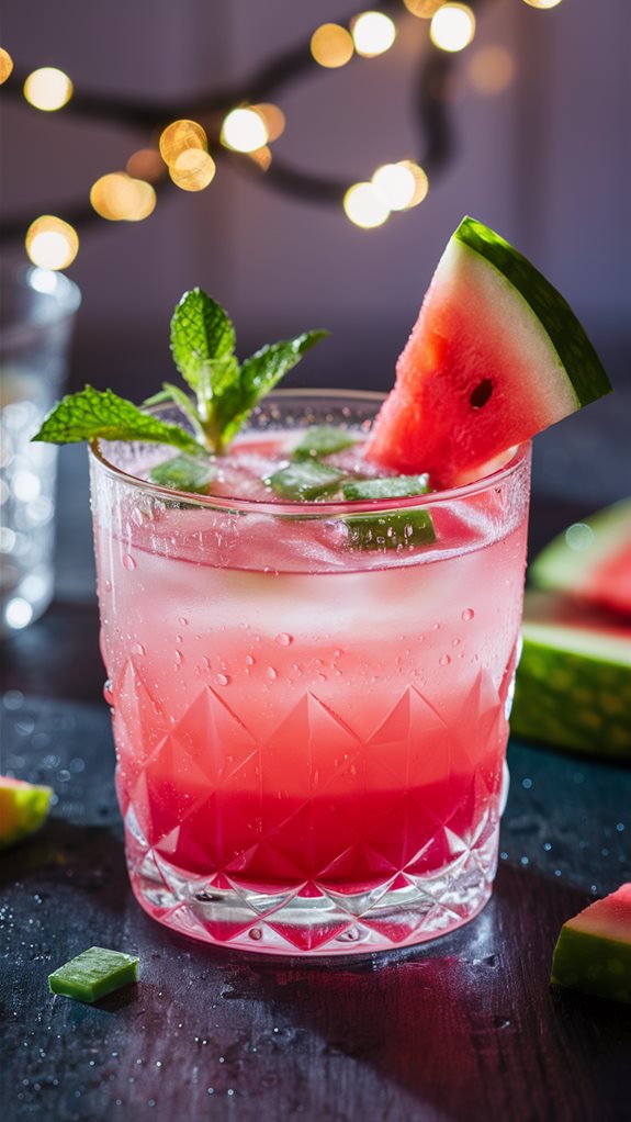 refreshing watermelon aloe beverage
